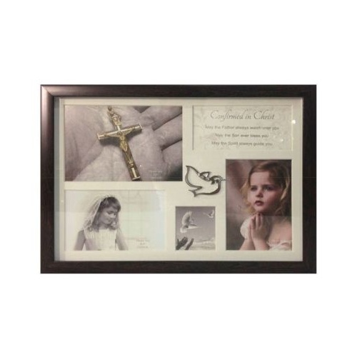 WOOD COLLAGE FRAME WITH METALLIC ICON CONFIRMATION