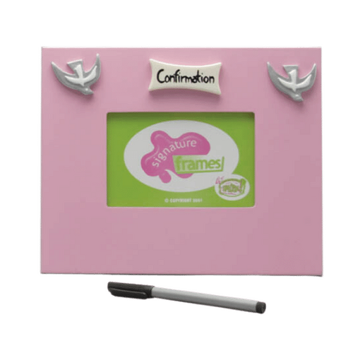 SIGNATURE FRAME CONFIRMATION DOVE PINK               