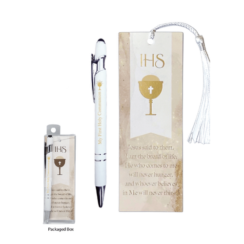COMMUNION PEN & BOOKMARK SET WITH TASSEL