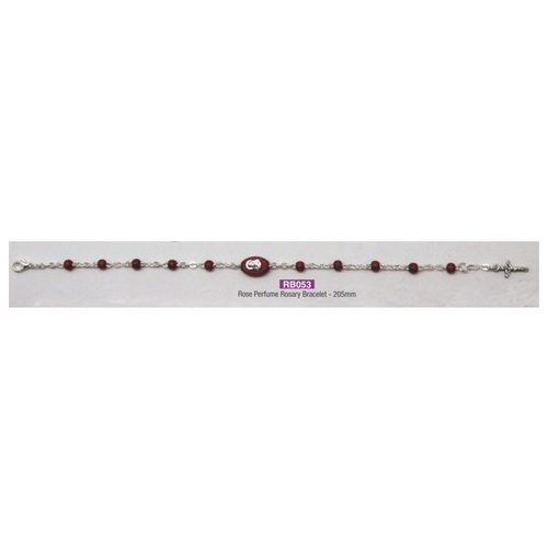 ROSARY BRACELET WITH PERFUMED RED WOOD BEADS