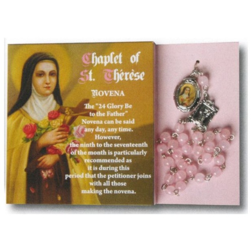 CHAPLET OF SAINT THERESE BOXED