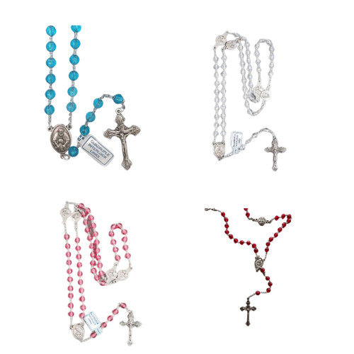 ROSARY PLASTIC WITH ANNUNCIATION DECADE BEAD
