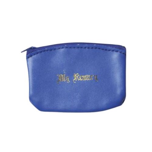 ROSARY PURSE WITH ZIP BLUE