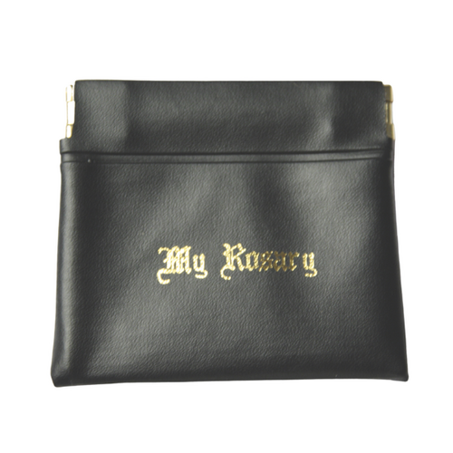 PUSH POCKET ROSARY PURSE BLACK