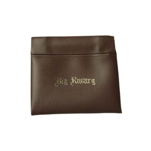 PUSH POCKET ROSARY PURSE BROWN