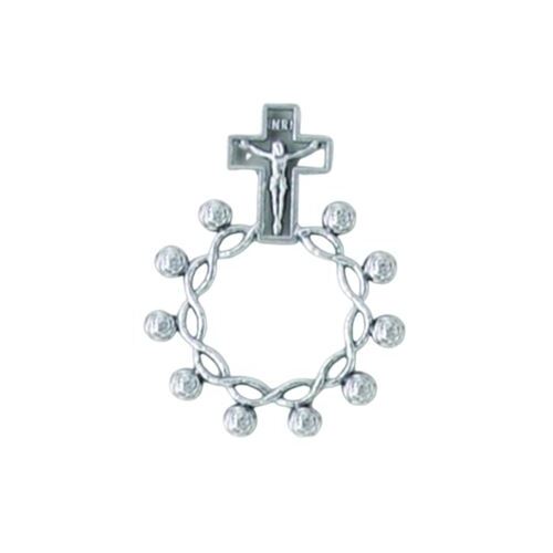 Bonyak Jewelry Buy Sterling Silver Rosary Ring - Size 7 Online India | Ubuy