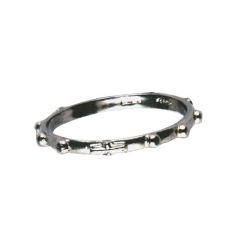 ROSARY RING STERLING SILVER 21MM