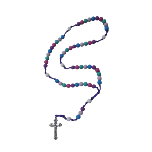 RADIANT ROSARY SILICONE BEAD NYLON CORD