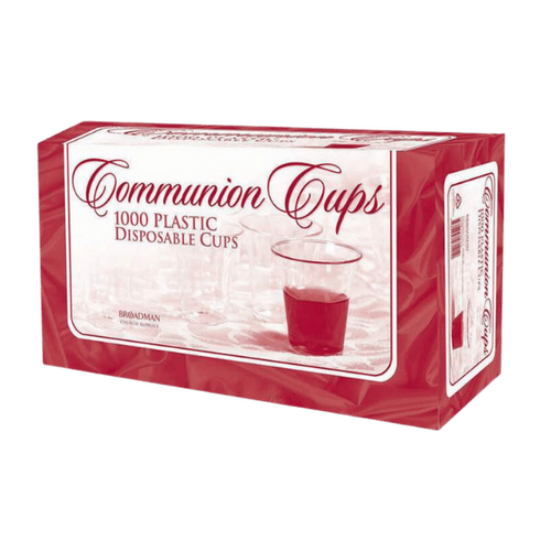 COMMUNION CUPS CLEAR DISPOSABLE RECYCLABLE BOX OF 1000 