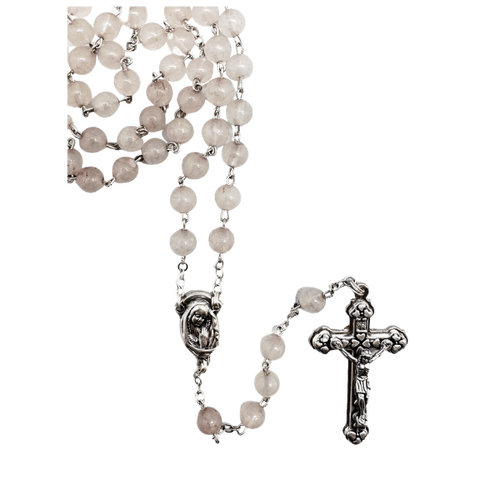 ROSARY GENUINE ROSE QUARTZ