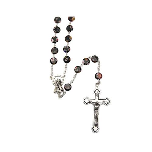 ROSARY GLASS MURANO STYLE BLACK