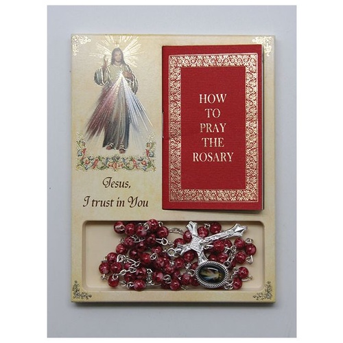 ROSARY AND BOOKLET SET DIVINE MERCY