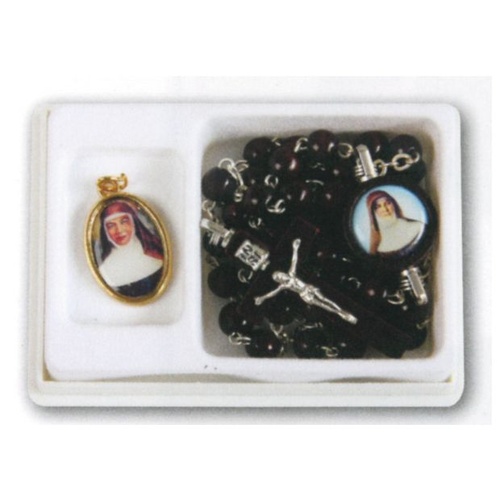 ROSARY MARY MACKILLOP AND MEDAL         