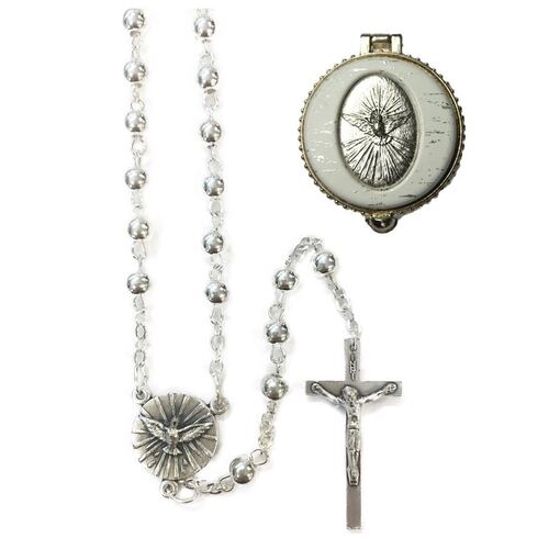 ROSARY SILVER BEAD CONFIRMATION