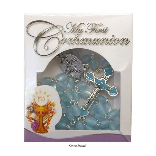 ROSARY BEADS COMMUNION M.O.P BLUE