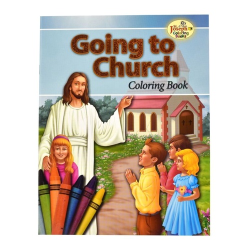 SJ GOING TO CHURCH COLOURING