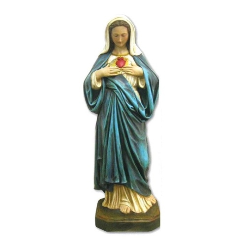 RESIN STATUE SACRED HEART OF MARY 100CM