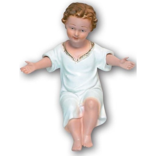 NATIVITY PIECE - BABY JESUS PLASTER 150MM