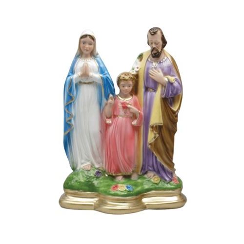 STATUE PLASTER HOLY FAMILY 30CM
