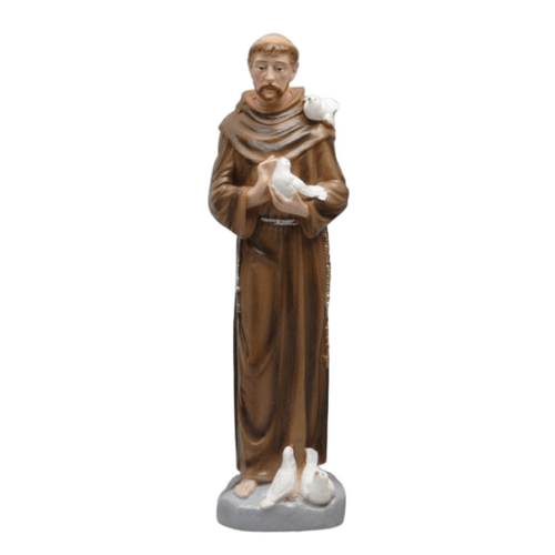 STATUE PLASTER ST FRANCIS 30CM          