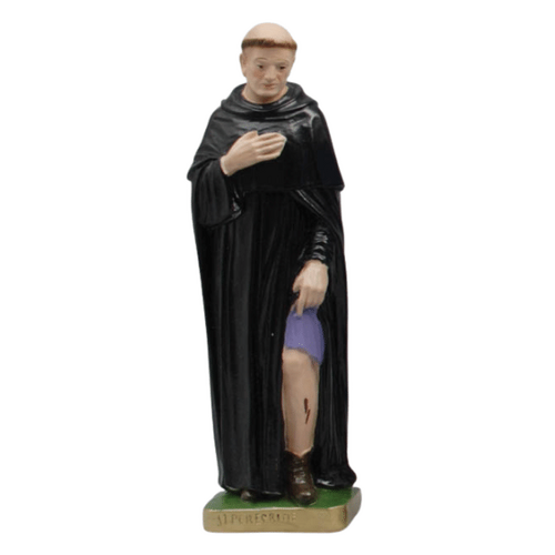 STATUE PLASTER ST PEREGRINE 30CM        