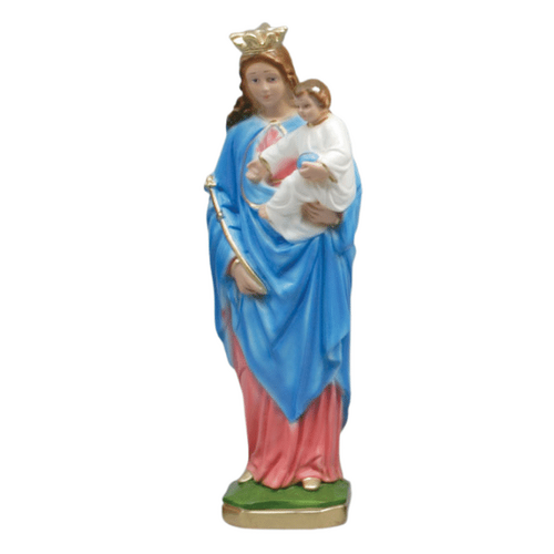 STATUE PLASTER OUR LADY HELP OF CHRISTIANS 30CM