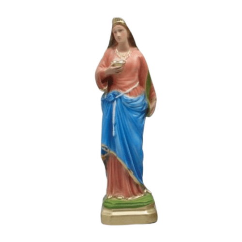 STATUE PLASTER ST LUCY 30CM