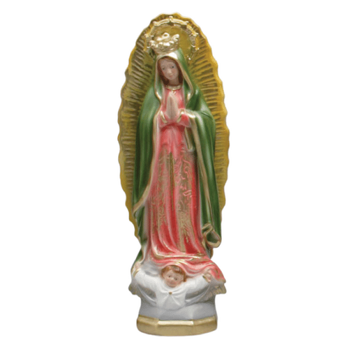 STATUE PLASTER OUR LADY GUADALUPE 30CM