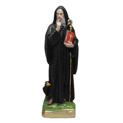 STATUE PLASTER ST BENEDICT 30CM          