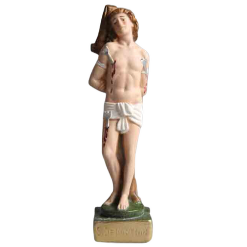 STATUE PLASTER ST SEBASTIAN 30CM