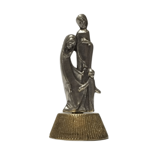 MINI METAL STATUE HOLY FAMILY
