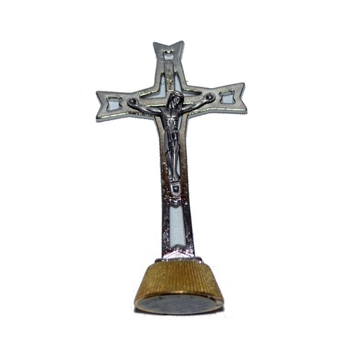 MINI METAL STATUETTE CRUCIFIX 7CM