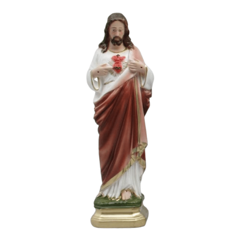 STATUE PLASTER SACRED HEART OF JESUS 40CM      