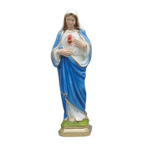 STATUE PLASTER IMMACULATE HEART MARY 40CM               