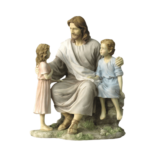 JESUS WITH CHILDREN STATUE 210MM - VERONESE COLLECTION