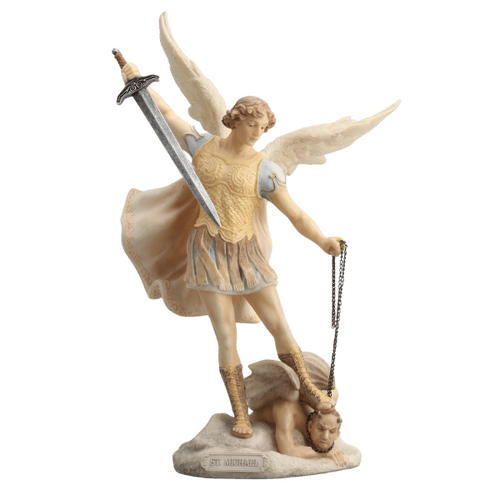 ST MICHAEL THE ARCHANGEL STATUE 270MM - VERONESE COLLECTION