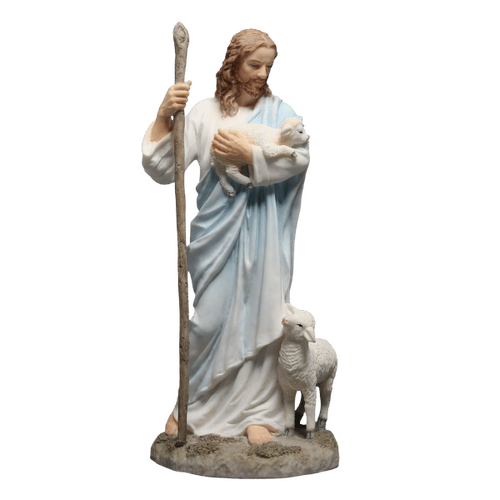 JESUS GOOD SHEPHERD STATUE 150MM - VERONESE COLLECTION