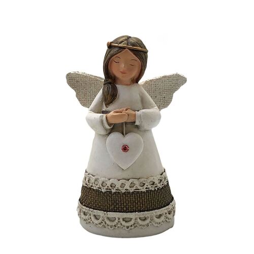 LITTLE BLESSING ANGEL BIRTH STONE - PINK TOURMALINE OPAL STONE