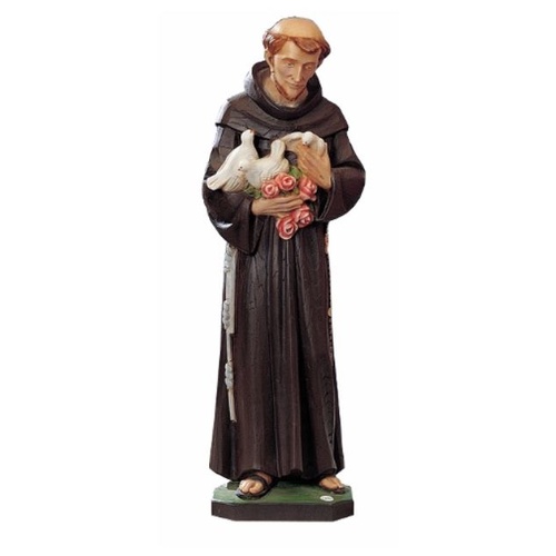 STATUE IN/OUT ST FRANCIS 54CM