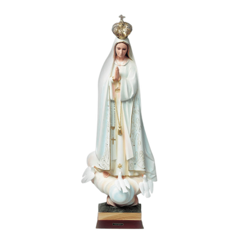 PLASTIC STATUE OUR LADY OF FATIMA 47CM 