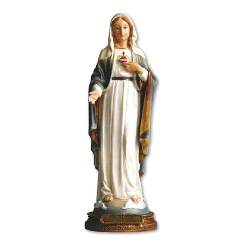 RESIN STATUE SACRED HEART OF MARY 30CM                  
