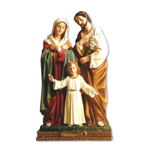 RESIN STATUE HOLY FAMILY 30CM