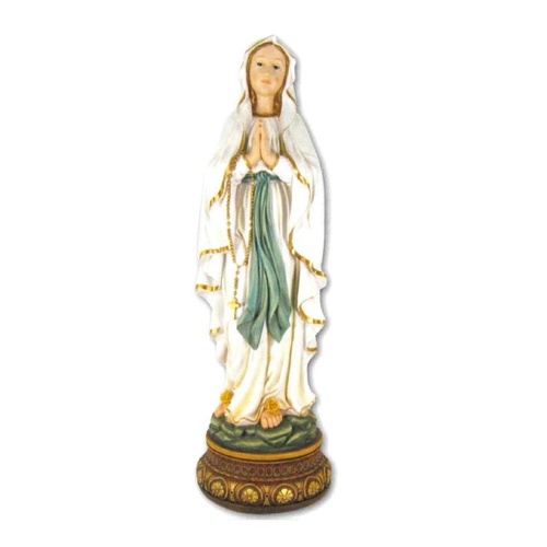 RESIN STATUE OUR LADY LOURDES 60CM