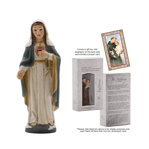 STATUE & PRAYER CARD SET - IMMACULATE HEART OF MARY