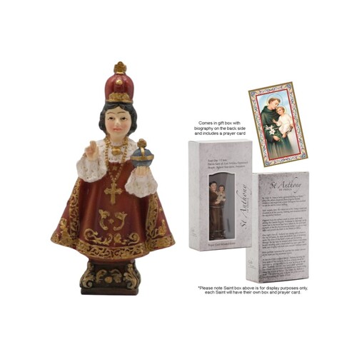 STATUE & PRAYER CARD SET - INFANT OF PRAGUE