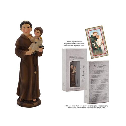 STATUE & PRAYER CARD SET - ST ANTHONY