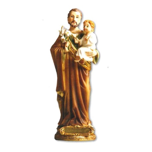 RESIN STATUE ST JOSEPH 12CM