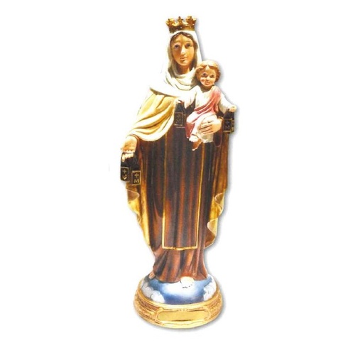 RESIN STATUE OUR LADY OF MT CARMEL 14CM