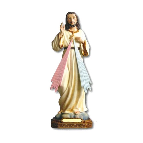 RESIN STATUE DIVINE MERCY 12CM