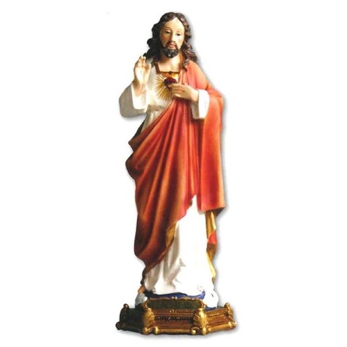 RESIN STATUE SACRED HEART OF JESUS 20 CM                  